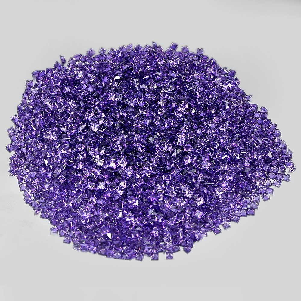 $6.00  / 1 Ct. Square Princess Cut Natural Gemstones Purple Amethyst Unheated