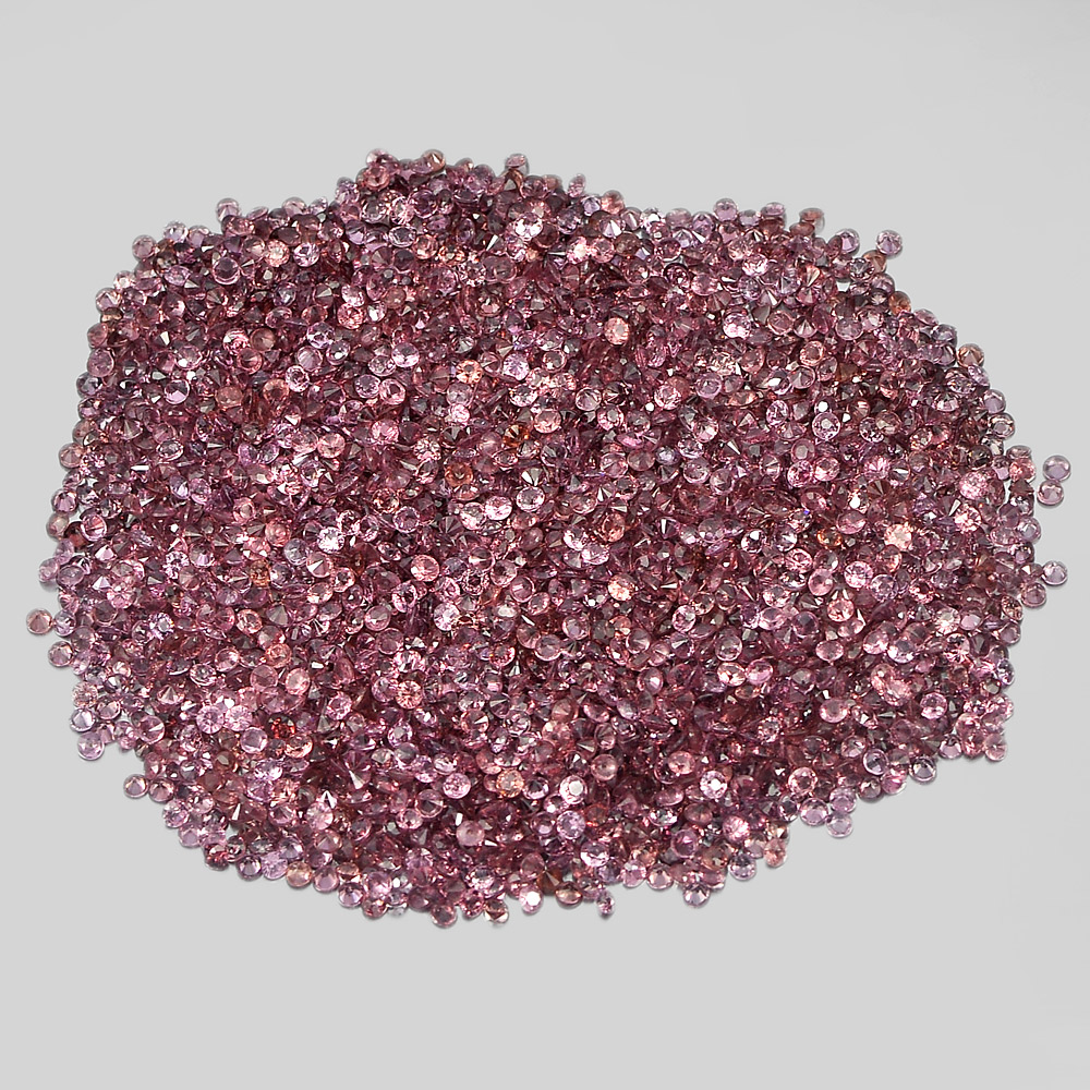 Purplish Pink Rhodolite Garnet 1 Ct. / $ 9.00 Round Diamond Cut Natural Gems