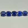 Blue Kyanite 2.71 Ct. 5 Pcs. Oval Shape Natural Gemstones Unheated