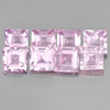 1.94 Ct. 8 Pcs. Square Shape 3 Mm. Natural Gems Pink Sapphire From Madagascar