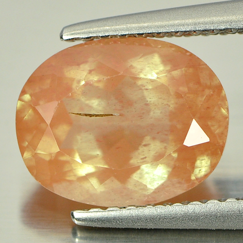 2.51 Ct. Calibrate Size 10x8 mm. Oval Natural Orange Andesine Unheated