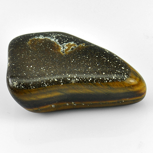 Unheated 114.62 Ct. Good Natural Yellow Brown Tiger Eye Agate Fancy Cab