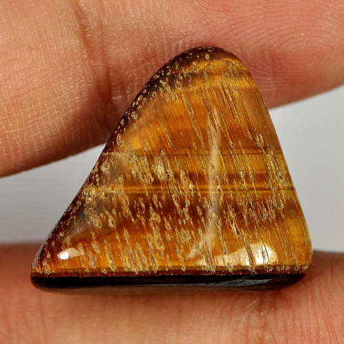 Unheated 14.32 Ct. Fancy Cabochon Natural Tiger Eye Agate From Madagascar