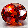 0.83 ct. Natural Oval Orange Red Spessartine Garnet Gem