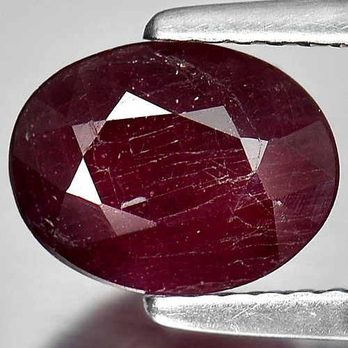 2.29 Ct. Oval Shape Natural Red RUBY Mozambique Gem