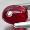 1.33 ct. Oval Cab Cabochon Natural Red Pink Ruby