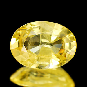 0.87 Ct. Oval Shape Natural Yellow Sapphire Thailand