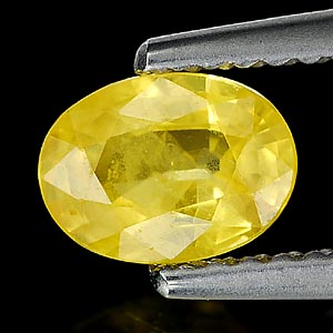 0.91 Ct. Oval Shape Natural Yellow Sapphire Thailand