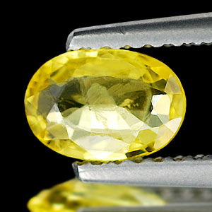 0.62 Ct. Oval Shape Natural Yellow Sapphire Thailand