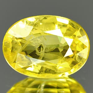 0.97 Ct. Oval Natural Yellow Color SapphireThailand Gem
