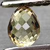 0.54 Ct. Clean Briolette Natural Yellow Sapphire Gem