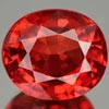 Orangish Red Songea Sapphire 0.99 Ct. Clean Oval 6 x 5.2 Mm. Natural gemstone