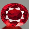Orangish Red Sapphire 1.04 Ct. Clean Oval 6.1 x 5.2 Mm. Natural Gem Madagascar