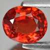 Orangish Red Songea Sapphire 1.15 Ct. VVS Oval Shape 6.6 x 5.5 Mm. Natural Gem