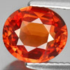 Certified Reddish Orange Sapphire 2.80 Ct. Clean Oval 9.17 x 8.01 Mm Natural Gem