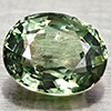 0.70 Ct.  Oval Natural Green Songea Sapphire Tanzania