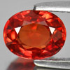 Orange Red Songea Sapphire 1.63 Ct. Clean Oval 7.6 x 6 x 3.7 Mm. Natural Gem