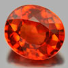 Orange Sapphire 1.47 Ct. Certified Clean Oval 6.09 x 6.96 Mm. Natural Gemstone