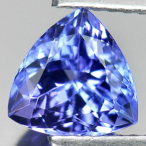 Certified Violetish Blue Tanzanite 1.62 Ct Clean Trillant Shape Natural Gemstone