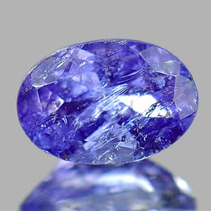 0.91 Ct. Oval Natural Color Violet Blue Tanzanite Gem