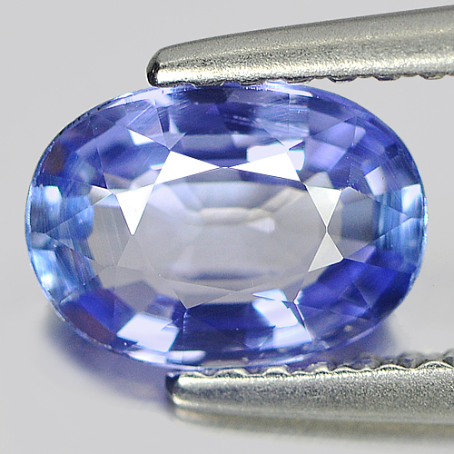 Certified Violetish Blue Tanzanite 1.03 Ct. VVS Oval 7.59 x 5.50 Mm. Natural Gem