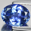 Certified Violetish Blue Tanzanite 1.63 Ct. VVS Oval 8.18 x 6.32 Mm. Natural Gem