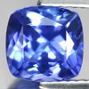 Certified Blue Tanzanite 1.75 Ct. Clean Cushion 7.35 x 7.11 Mm. Natural Gemstone