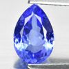 Certified Violetish Blue Tanzanite 1.63 Ct Clean Pear 9.37 x 6.40 Mm Natural Gem