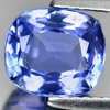 Certified Violetish Blue Tanzanite 2.71 Ct. Clean Cushion 8.37 x 7.35 Mm Natural