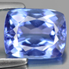 Certified Violetish Blue Tanzanite 2.29 Ct. Clean Cushion 6.91 x 8.59 Mm Natural