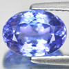 Certified Violet Tanzanite 2.61 Ct. VVS Oval Shape 6.73 x 9.21 Mm. Natural Gem
