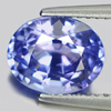 Certified Violetish Blue Tanzanite 2.70 Ct. VVS Oval 9.19 x 7.39 Mm. Natural Gem