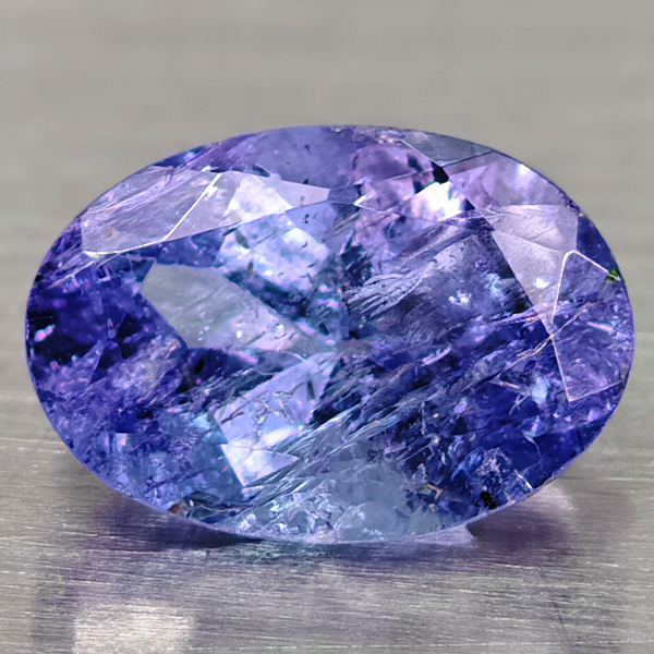 0.91 Ct. Oval Natural Color Violet Blue Tanzanite Gem