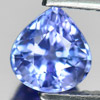 Certified Violetish Blue Tanzanite 1.26 Ct Clean Pear 6.66 x 6.19 Mm Natural Gem