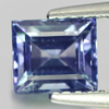 Certified Greenish Blue Tanzanite 1.27 Ct. VVS Baguette 6.14 x 5.35 Mm. Natural
