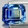 Certified Greenish Blue Tanzanite 1.13 Ct. Octagon 6.54 x 5.37 Mm. Natural Gem