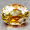 Natural Party Color Golden Champagne Zircon 1.60 Ct Oval Shape 5.2 x 7 Mm Gems