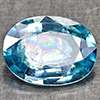 1.61 Ct. Calibrate Size Natural Blue Zircon Cambodia
