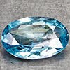 Natural Sky Blue Zircon 1.14 Ct. Oval Shape 7.8 x 5.3 Mm Gemstone From Cambodia