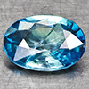 LOVELY GEM CLEAN OVAL BLUE ZIRCON