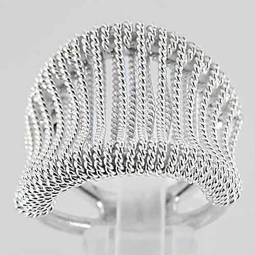 15.03 G. Model Beautiful Real 925 Sterling Silver Fine Jewelry Ring Size 8