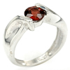 3.70 Grams. Natural Red Garnet Sterling Silver Ring