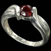 2.71 Ct Charming Natural Red Ruby Solid Silver Ring