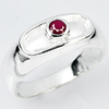 4.30 G. Magically Red RUBY Sterling Silver Ring Sz 8