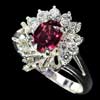 3.69 G. Natural Tourmaline Sterling Silver Ring Sz 6.5