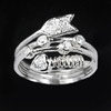 2.28 G. White Cubic Zirconia Silver Ring Jewelry Sz 4.5
