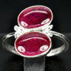 2.80 G. Oval Cabochon Natural Purplish Red Ruby Sterling Silver Jewelry Size 8 2.80 G. Oval Cabochon Natural Purplish Red Ruby Sterling Silver Jewelry Size 8
