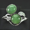 3.08 G. Nice Natural Green Jade Sterling Silver Ring Size 8 3.08 G. Nice Natural Green Jade Sterling Silver Ring Size 8