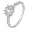 1.67 G. Alluring Cz White Round Real 925 Sterling Silver Ring Size 8