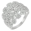 4.03 G. Round CZ White Real 925 Sterling Silver Wonderful Jewelry Ring Size 7